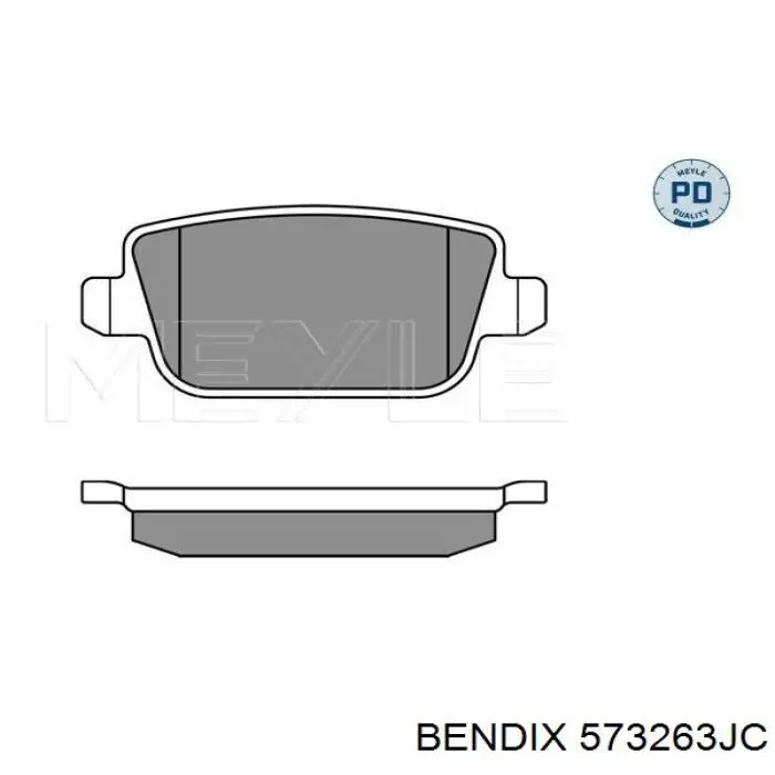 573263JC Jurid/Bendix Колодки тормозные дисковые комплект