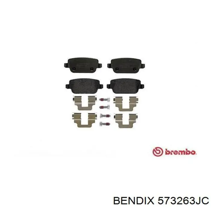 Колодки дисковые  Jurid/Bendix 573263JC цена, от 25.86 USD