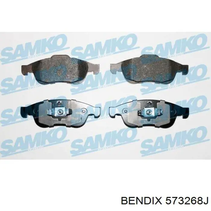 573268J Jurid/Bendix Колодки передние
