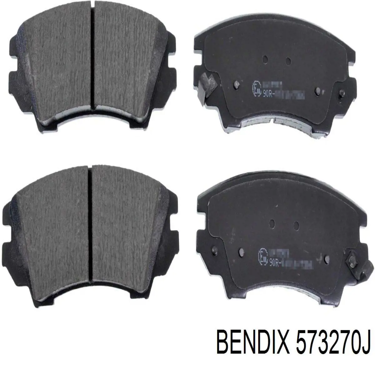 Передние тормозные колодки 573270J Jurid/Bendix