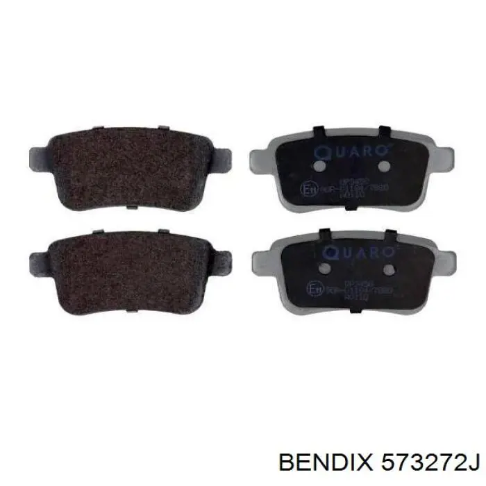 Задние тормозные колодки 573272J Jurid/Bendix