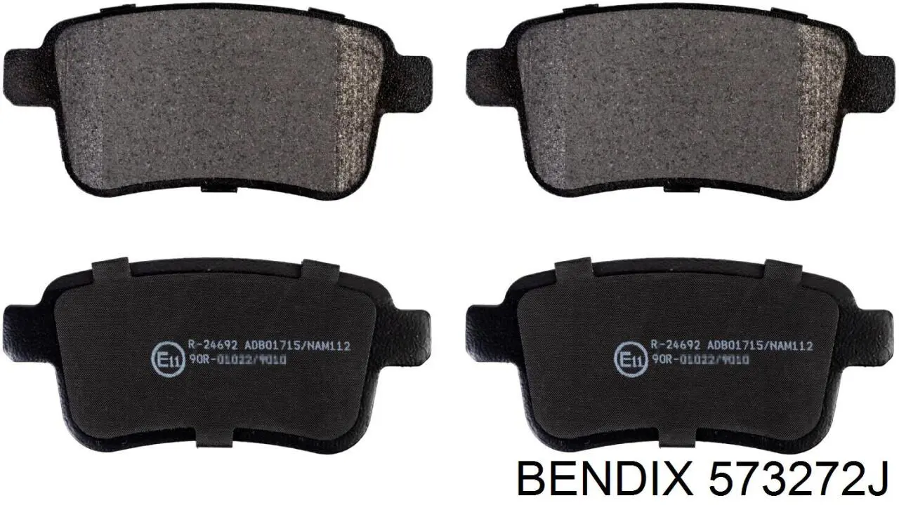Купить 573272J Jurid/Bendix Колодки тормозные задние, дисковые