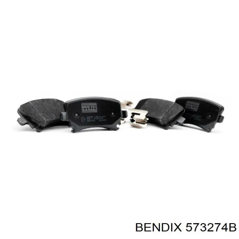 Задние тормозные колодки 573274B Jurid/Bendix