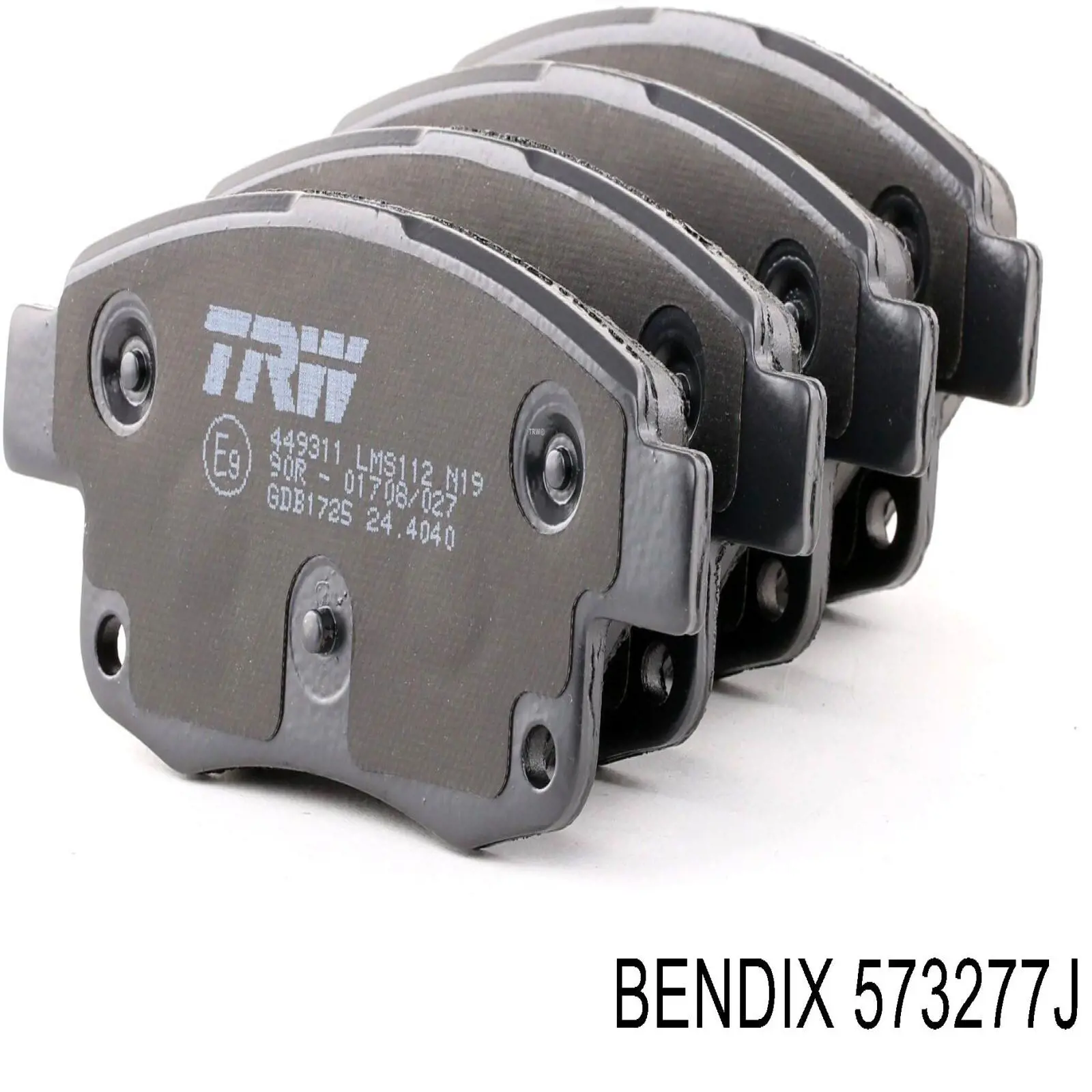 Задние тормозные колодки 573277J Jurid/Bendix