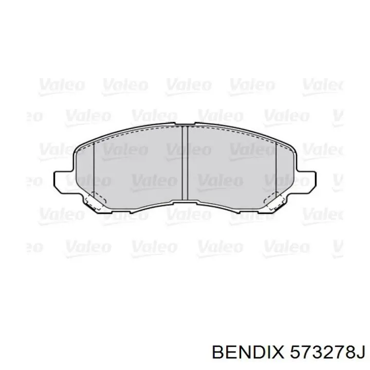 573278J Jurid/Bendix Колодки передние