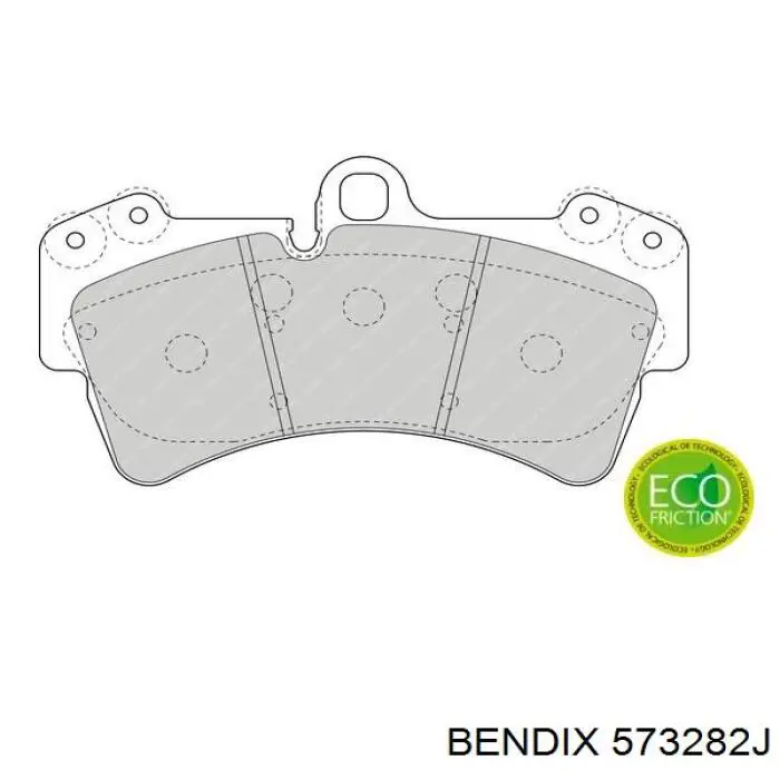 573282J Jurid/Bendix Колодки передние