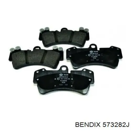 Передние тормозные колодки 573282J Jurid/Bendix