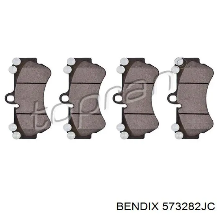 Передние тормозные колодки 573282JC Jurid/Bendix