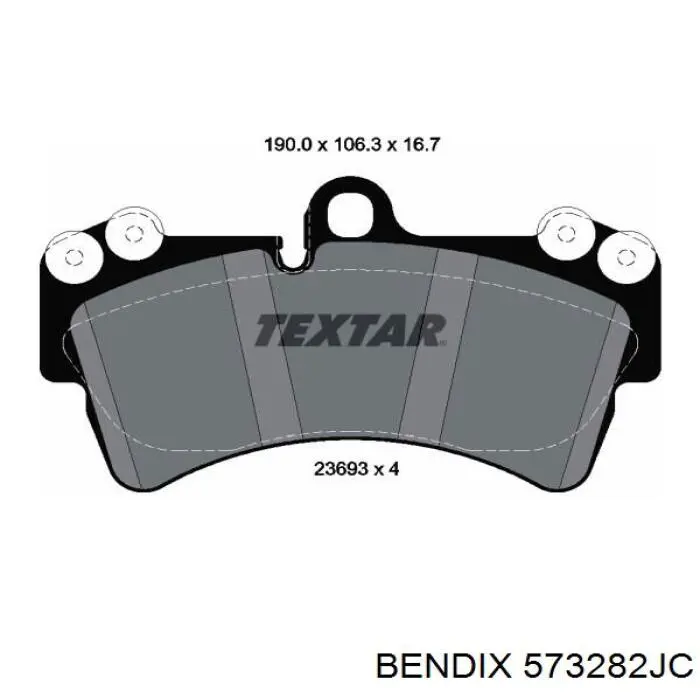 Колодки Jurid/Bendix 573282JC цена, от 90.75 USD