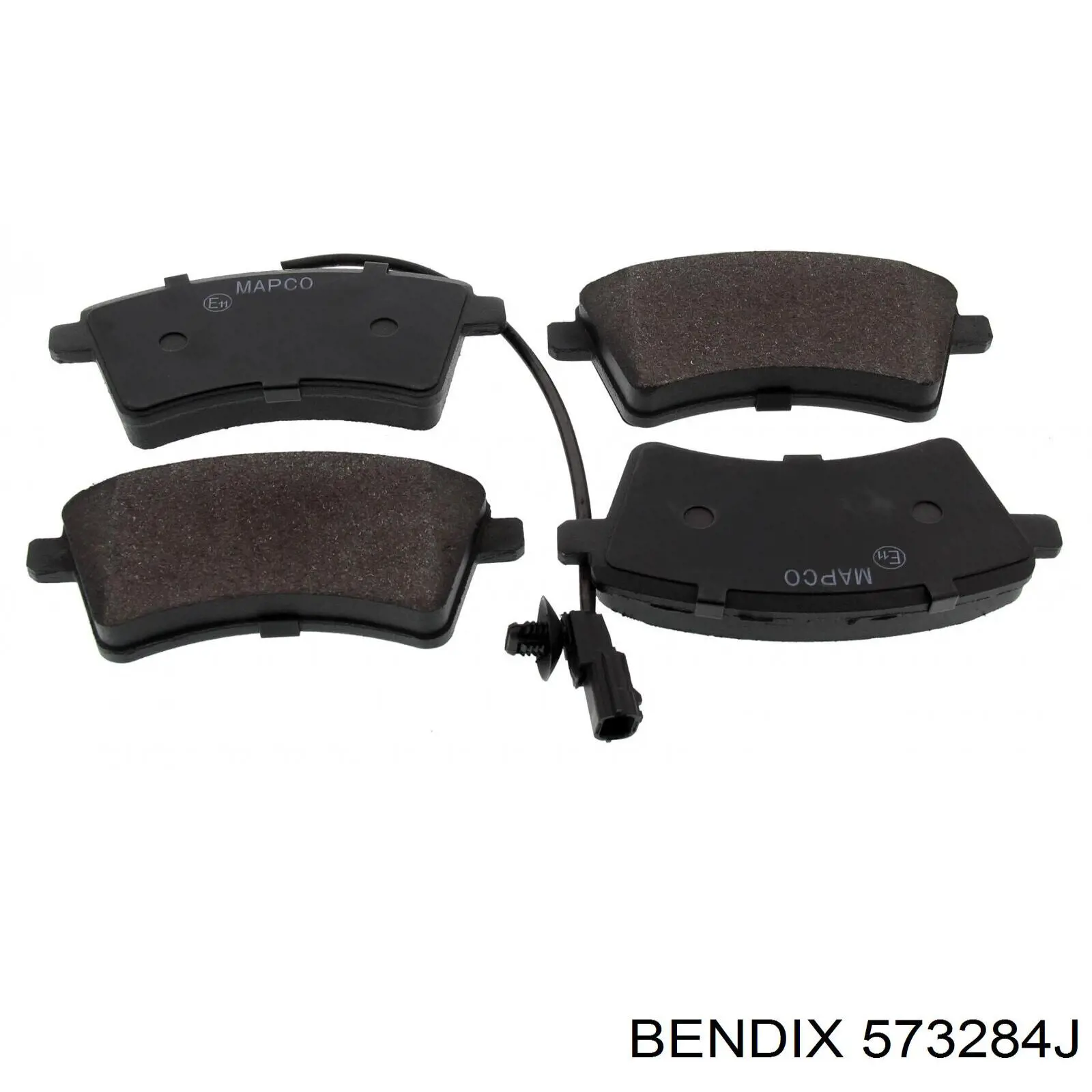 Передние тормозные колодки 573284J Jurid/Bendix