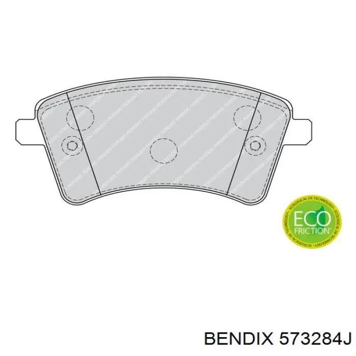 573284J Jurid/Bendix Колодки передние