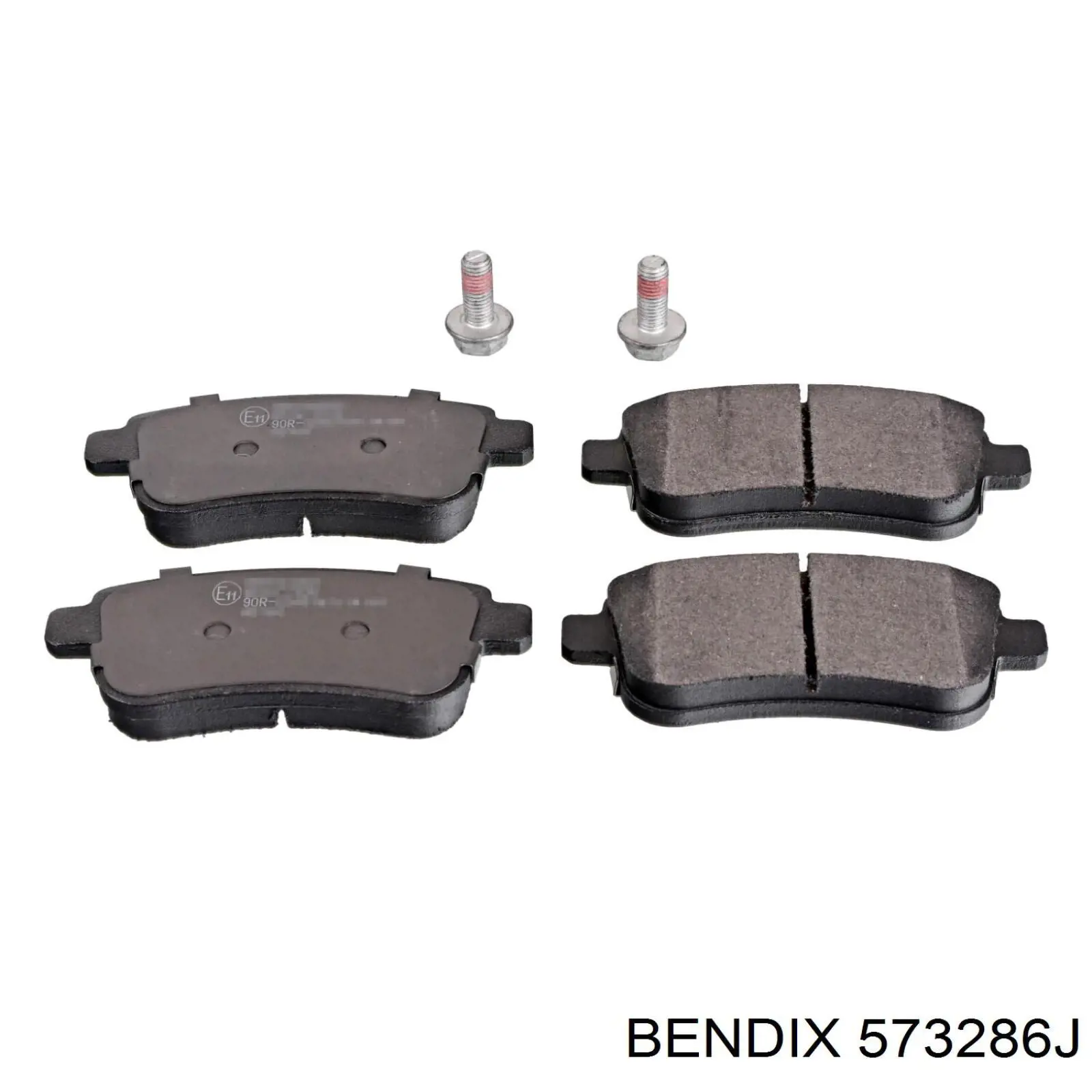 573286J Jurid/Bendix Колодки тормозные дисковые комплект