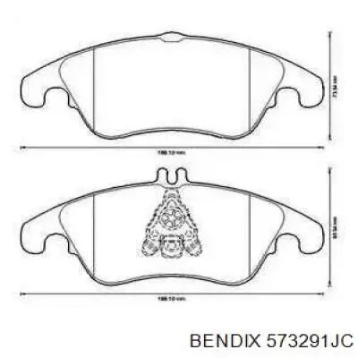 573291JC Jurid/Bendix Колодки передние