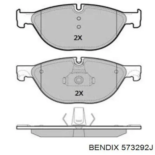 Колодки Jurid/Bendix 573292J цена, от 63.20 USD