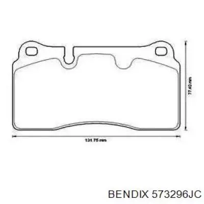 Тормозные колодки Jurid/Bendix 573296JC