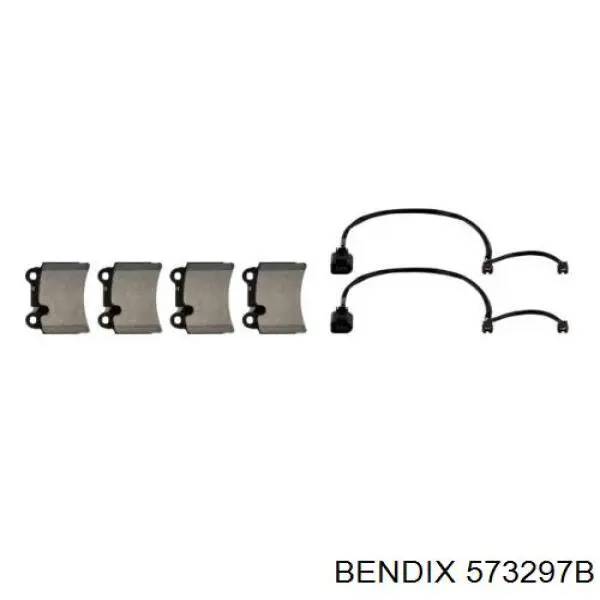 573297B Jurid/Bendix Колодки тормозные дисковые комплект