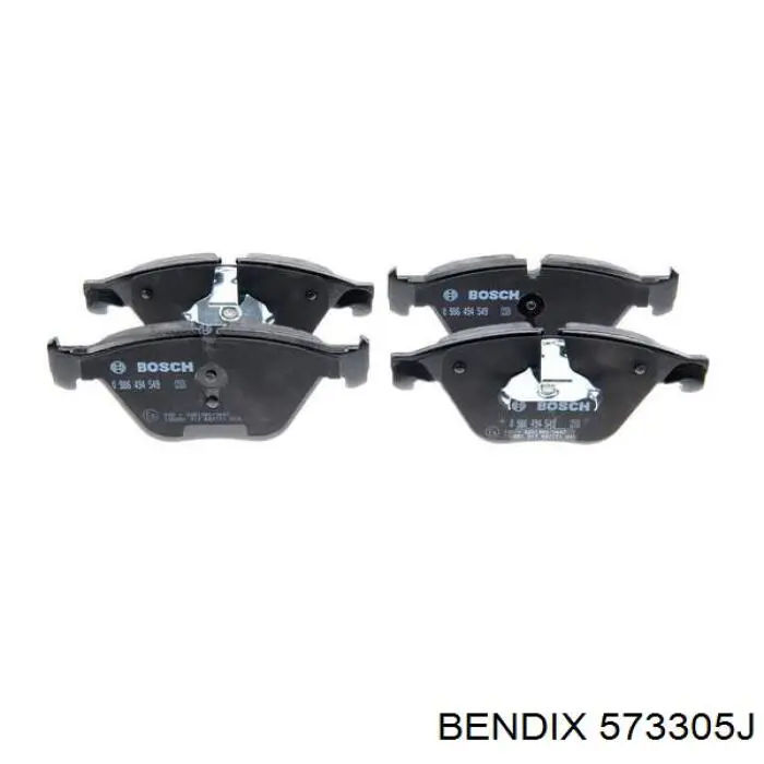 Передние тормозные колодки 573305J Jurid/Bendix