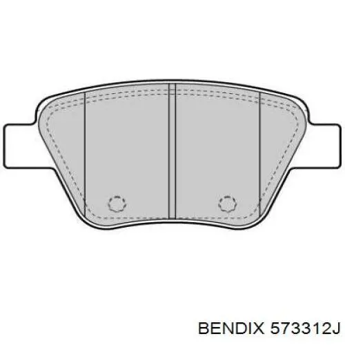 Задние дисковые колодки Jurid/Bendix 573312J