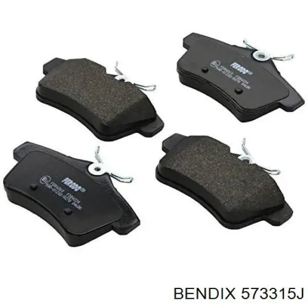 Купить 573315J Jurid/Bendix Колодки тормозные задние, дисковые