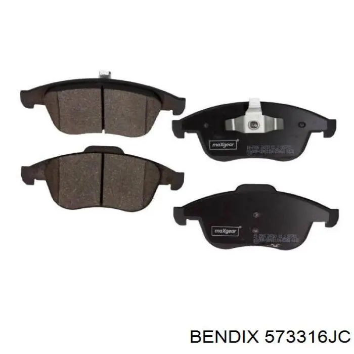 Передние тормозные колодки 573316JC Jurid/Bendix