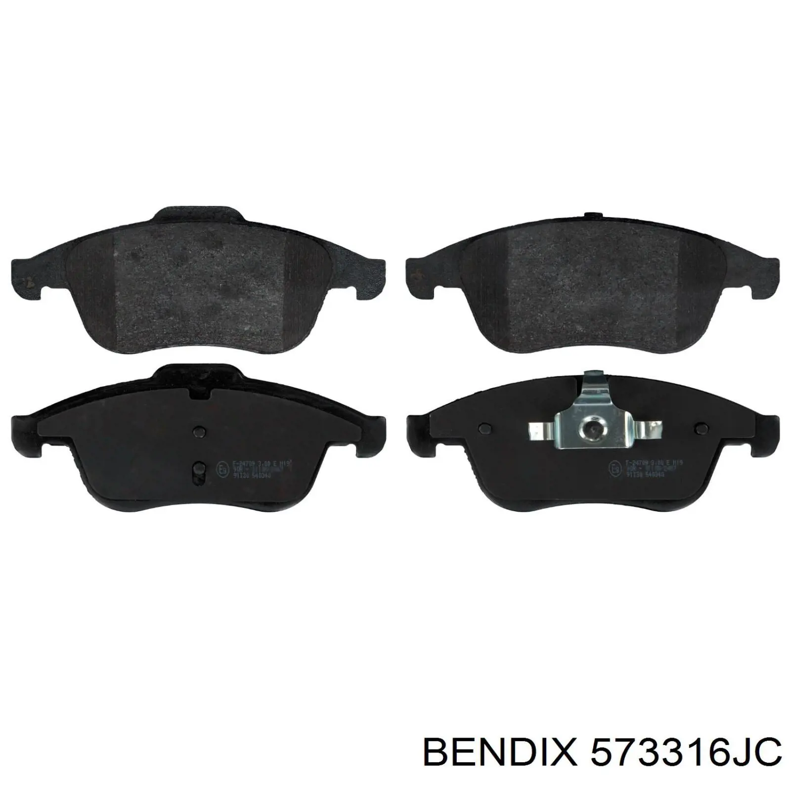 573316JC Jurid/Bendix Колодки передние