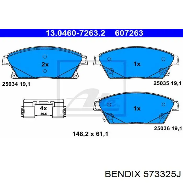Колодки Jurid/Bendix 573325J цена, от 37.73 USD