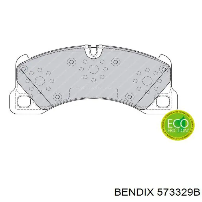 Тормозные колодки Jurid/Bendix 573329B