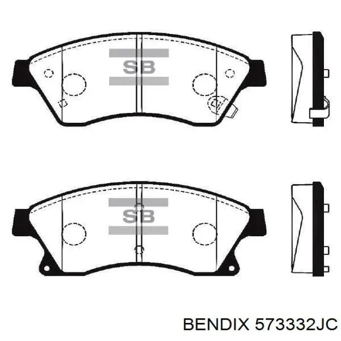 Колодки Jurid/Bendix 573332JC цена, от 21.84 USD