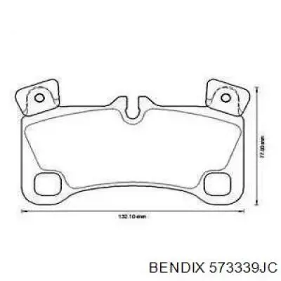 Задние тормозные колодки 573339JC Jurid/Bendix