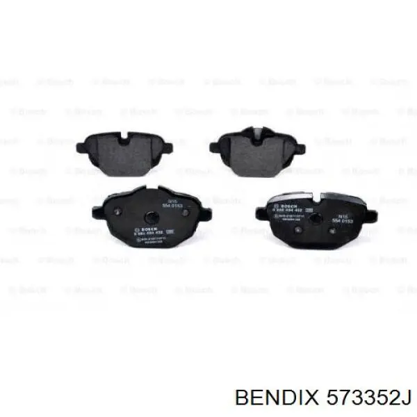 Задние тормозные колодки 573352J Jurid/Bendix