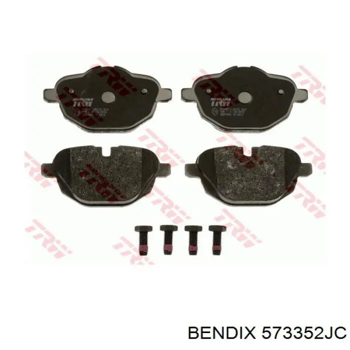 Купить 573352JC Jurid/Bendix Колодки тормозные задние, дисковые