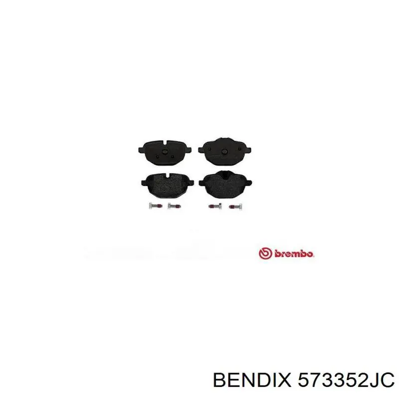 573352JC Jurid/Bendix Колодки тормозные дисковые комплект
