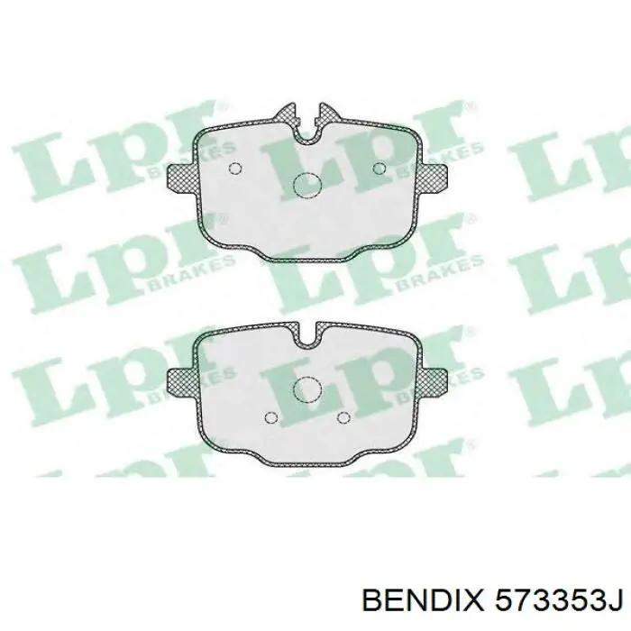 Купить 573353J Jurid/Bendix Колодки тормозные задние, дисковые