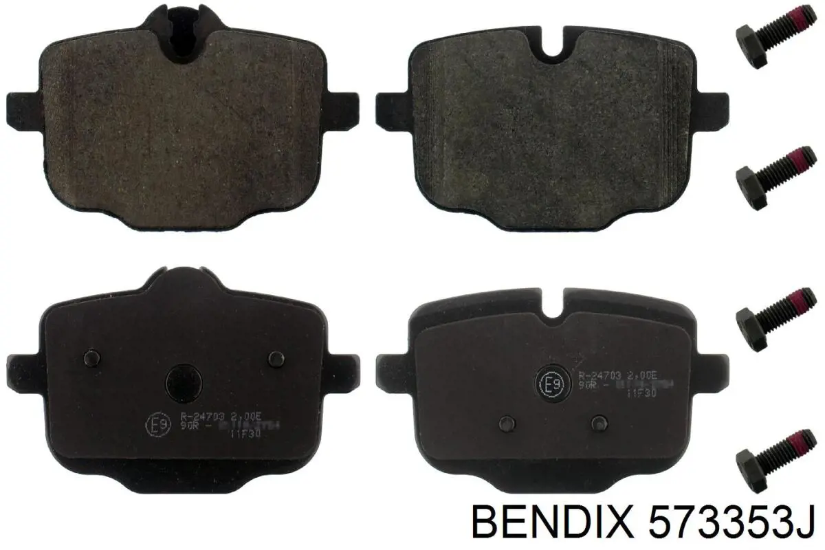 Задние тормозные колодки 573353J Jurid/Bendix