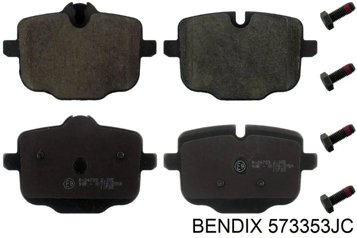 573353JC Jurid/Bendix колодки тормозные задние дисковые