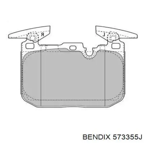 Передние тормозные колодки 573355J Jurid/Bendix