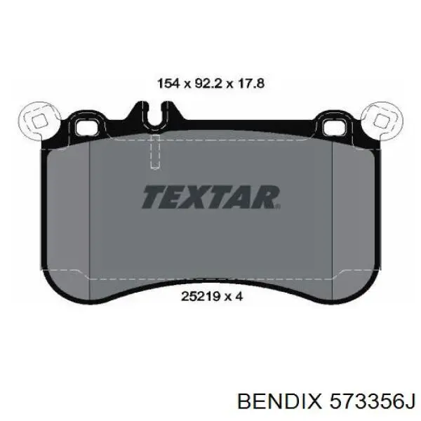573356J Jurid/Bendix Колодки передние