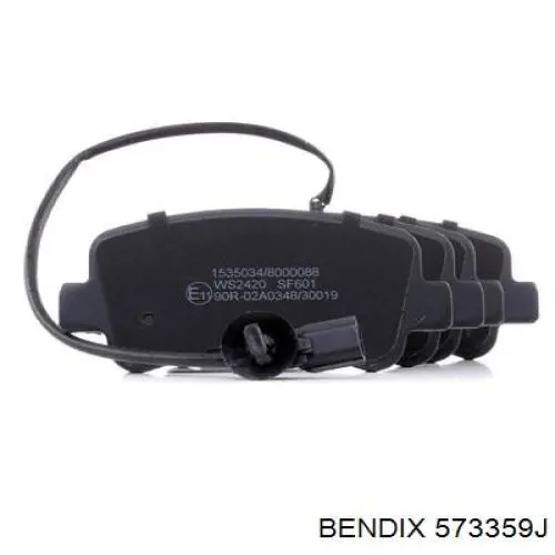 Купить 573359J Jurid/Bendix Колодки тормозные задние, дисковые