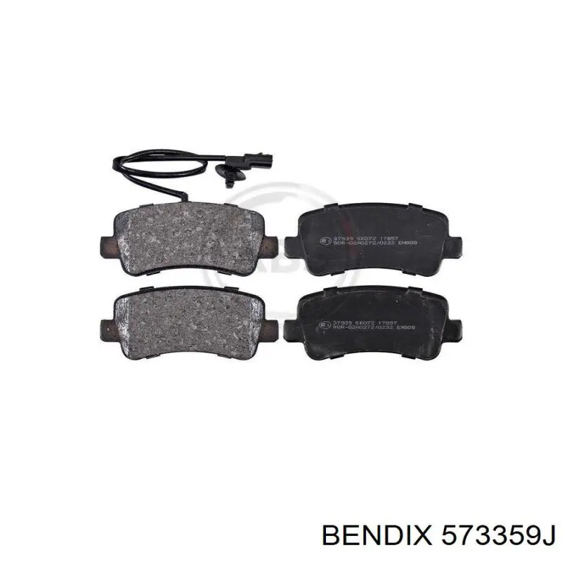 Задние тормозные колодки 573359J Jurid/Bendix