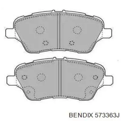 573363J Jurid/Bendix колодки тормозные передние дисковые