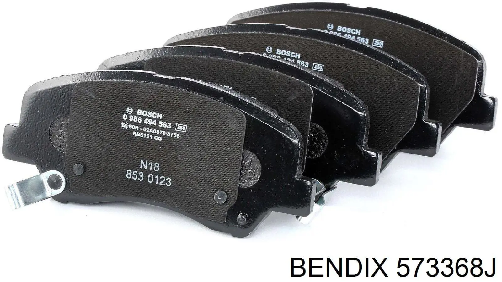 573368J Jurid/Bendix Колодки передние