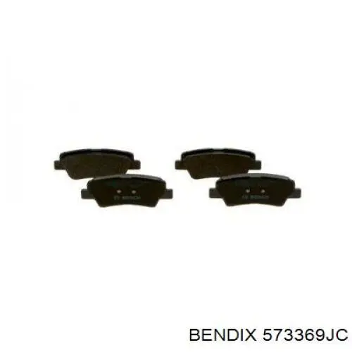 Задние тормозные колодки 573369JC Jurid/Bendix