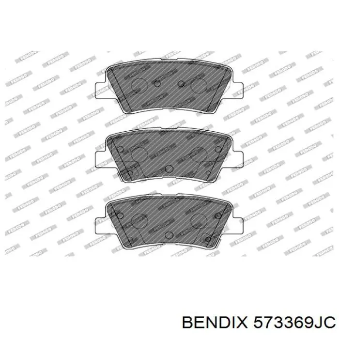 Колодки дисковые  Jurid/Bendix 573369JC цена, от 18.60 USD