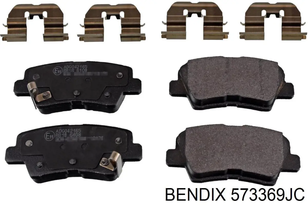 573369JC Jurid/Bendix Колодки тормозные дисковые комплект