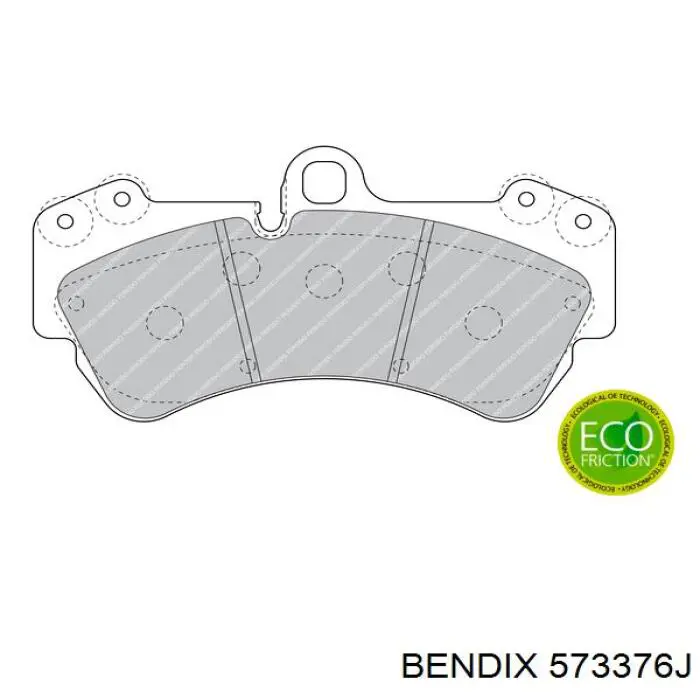 573376J Jurid/Bendix Колодки передние