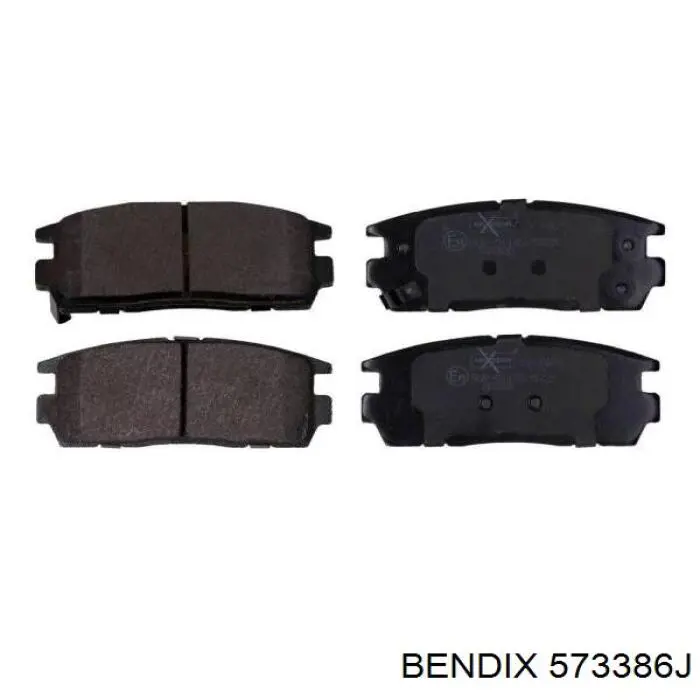 Колодки гальмові задні, дискові 573386J Jurid/Bendix