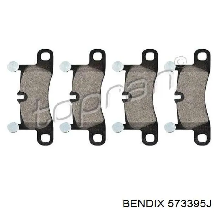 573395J Jurid/Bendix Колодки тормозные дисковые комплект