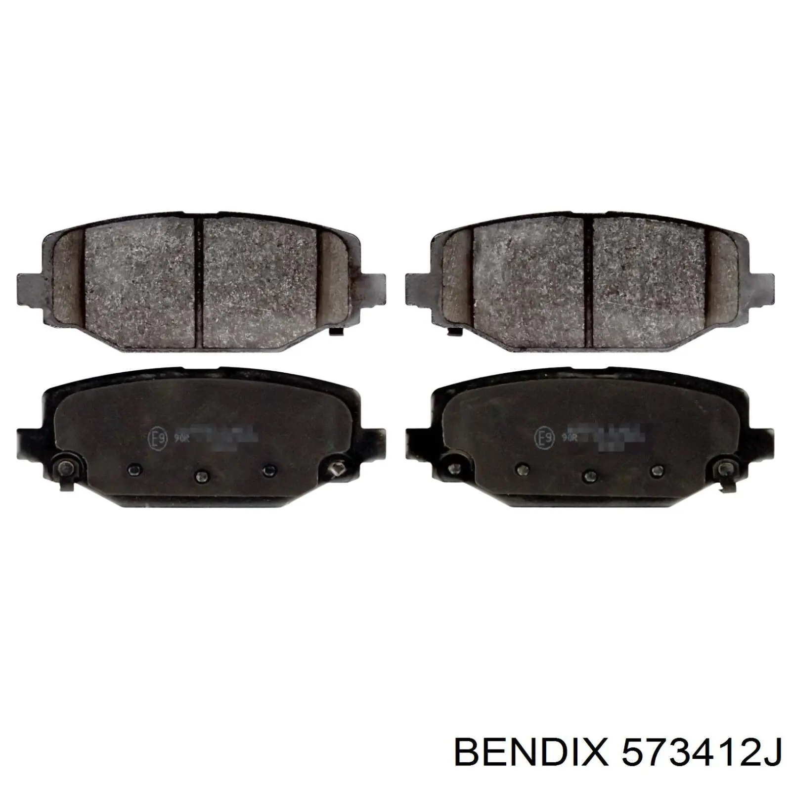 573412J Jurid/Bendix колодки тормозные задние дисковые