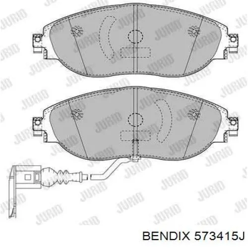 Колодки гальмові задні, дискові 573415J Jurid/Bendix