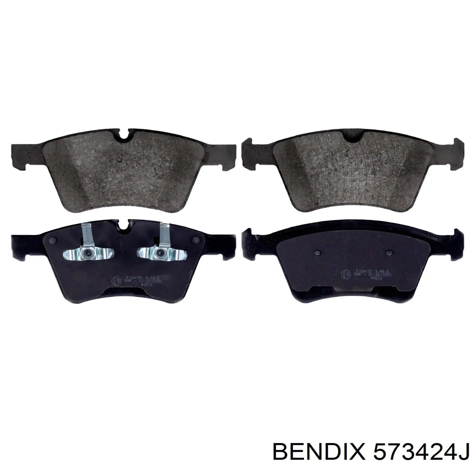 Передние тормозные колодки 573424J Jurid/Bendix